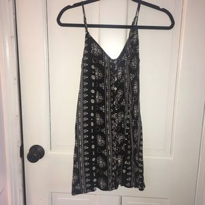 Black patterned dress